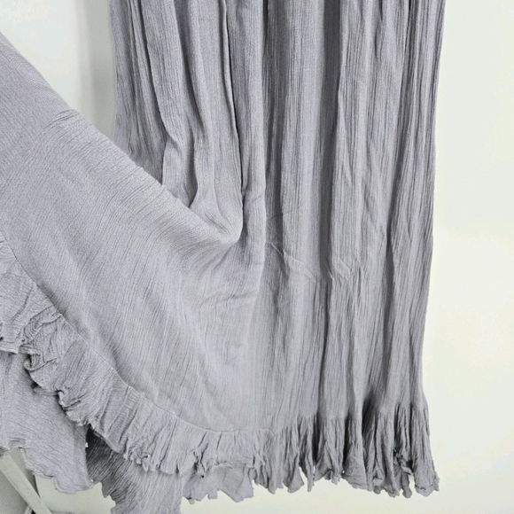 Free People Adella Maxi Slip Dress Crochet Lace Slate‎ Lavender - Picture 6 of 14